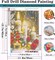 5D Christmas Winter Candles Diamond Painting Kits - 12x16 Inch